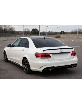 MERCEDES E-CLASS W212 2013-2016 RESTYLING berlina SPOILER POSTERIORE NERO VERNICIATO PIANO BLACK (Co