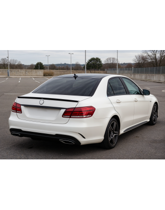MERCEDES E-CLASS W212 2013-2016 RESTYLING berlina SPOILER POSTERIORE NERO VERNICIATO PIANO BLACK (Co