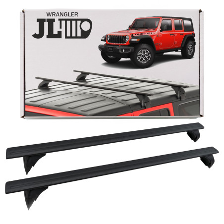 JEEP WRANGLER JL 2018+ BARRE TRASVERSALI MONTATI PER TETTO OEM 82215387AAB/82215387B (Cod. AP-48308_