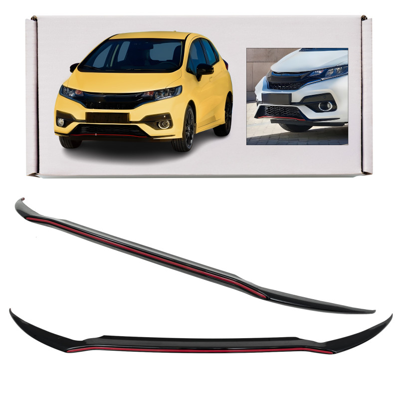 HONDA JAZZ IV 2017-2020 RESTYLING SPLITTER SPOILER ANTERIORE PARAURTI INFERIORE (Cod. AP-48322_A4x4) HONDA JAZZ IV 2017-2020 RESTYLING SPLITTER SPOILER ANTERIORE PARAURTI INFERIORE (Cod. AP-48322_A4x4)