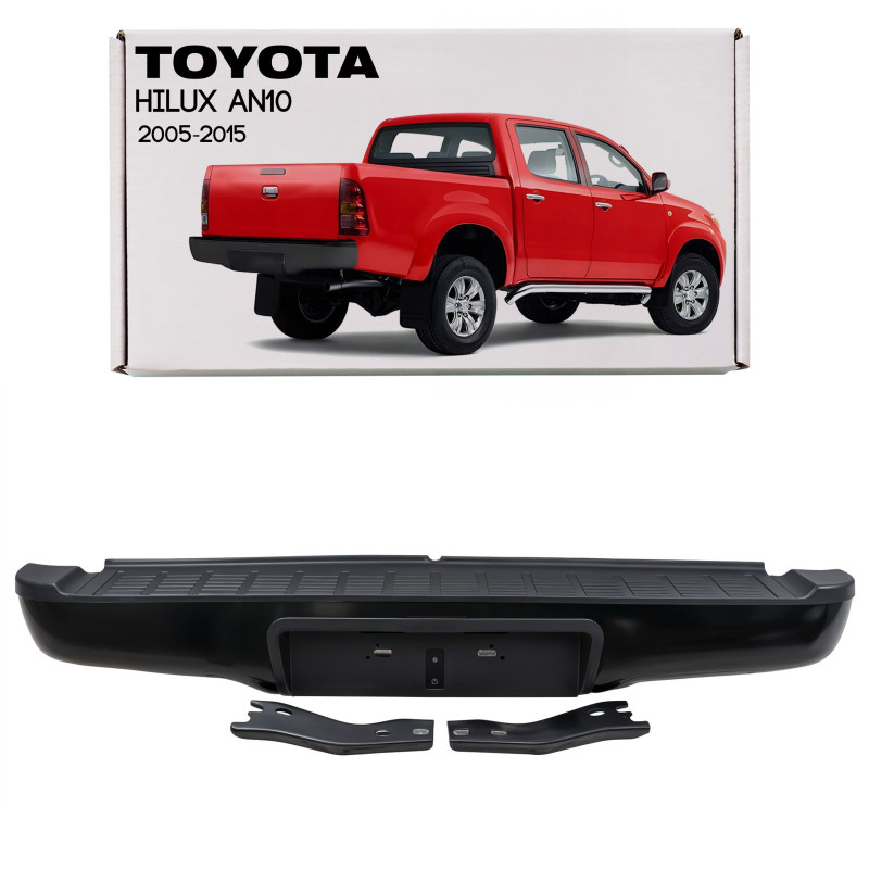 TOYOTA HILUX VII AN10 2005-2015 PARAURTI POSTERIORE NERO 521050K010 (Cod. AP-48325_A4x4)