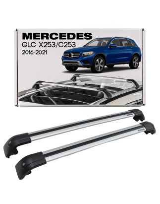 MERCEDES GLC X253 C253 2015-2022 BARRE TRASVERSALI PER MANCORRENTI TETTO (Cod. AP-48354_A4x4)