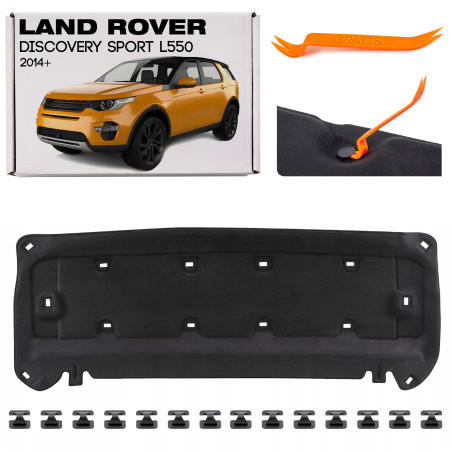 LAND ROVER DISCOVERY SPORT L550 2014+ PANNELLO FONOASSORBENTE COFANO LR059778 + CLIP (Cod. AP-48333_