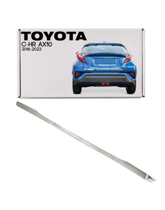 TOYOTA C-HR AX10 2016-2023 DECORATIVA MODANATURA PORTELLONE BAGAGLIAIO (Cod. AP-48361_A4x4)