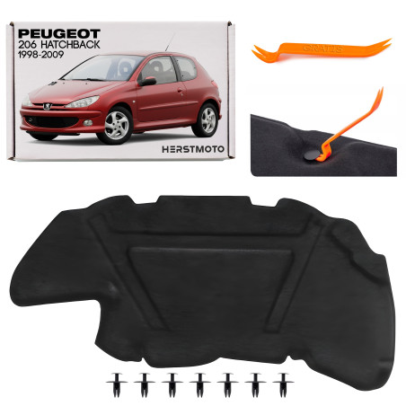 PEUGEOT 206 1998-2009 HATCHBACK PANNELLO FONOASSORBENTE COFANO 7979F0 (Cod. AP-50268_A4x4)