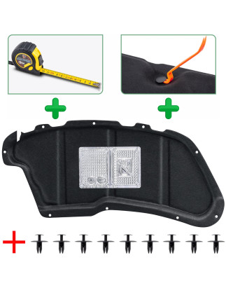 PEUGEOT 206+ 2009-2012 PANNELLO FONOASSORBENTE COFANO CON KIT CLIP 7979K3 (Cod. AP-50269_A4x4)