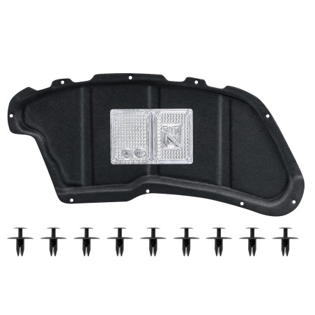 PEUGEOT 206+ 2009-2012 PANNELLO FONOASSORBENTE COFANO CON KIT CLIP 7979K3 (Cod. AP-50269_A4x4)