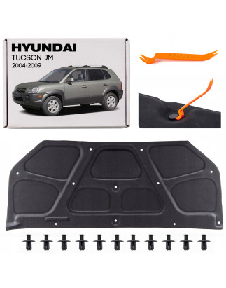 HYUNDAI TUCSON E JM 2004-2009 PANNELLO FONOASSORBENTE COFANO 664002E020 (Cod. AP-50284_A4x4)