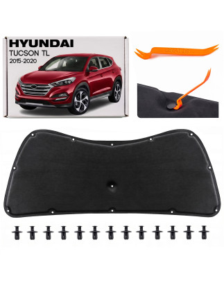 HYUNDAI TUCSON III TL 2015-2020 PANNELLO FONOASSORBENTE COFANO 81125D3000 (Cod. AP-50285_A4x4)