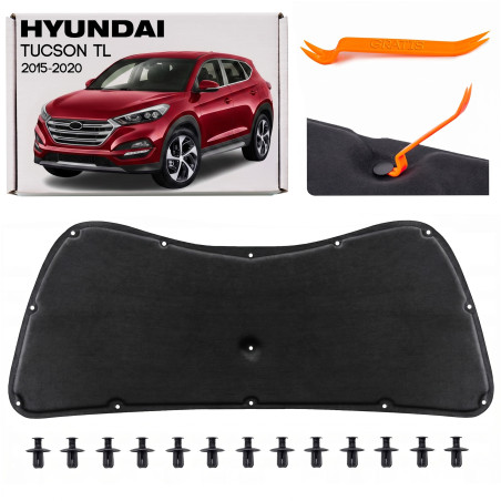 HYUNDAI TUCSON III TL 2015-2020 PANNELLO FONOASSORBENTE COFANO 81125D3000 (Cod. AP-50285_A4x4)