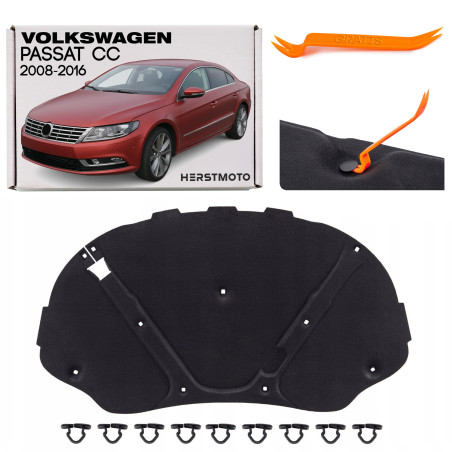 VOLKSWAGEN PASSAT CC 2008-2016 PANNELLO FONOASSORBENTE COFANO 3C8863831A (Cod. AP-50288_A4x4)