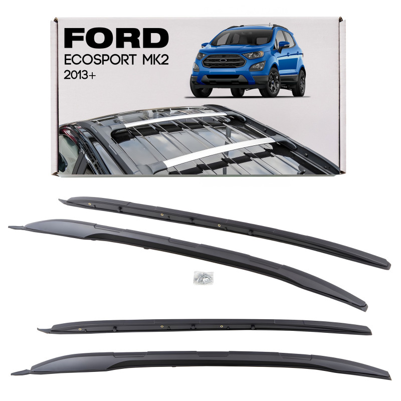 FORD ECOSPORT MK2 II 2013+ BARRE LONGITUDINALI TETTO OEM NERI (Cod. AP-50322_A4x4)