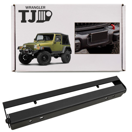 JEEP WRANGLER YJ/TJ APRIBILI IN ACCIAIO SUPPORTO TARGA PER VERRICELLO (Cod. AP-50430_A4x4)