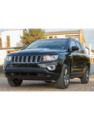 JEEP COMPASS E MK49 2011-2017 RESTYLING LIMITED CROMATI PROTEZIONI ANTERIORI FENDINEBBIA (Cod. AP-50