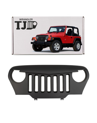 JEEP WRANGLER TJ 1996-2006 MASCHERINA MASCHERINA RADIATORE MODELLO SKULL (Cod. AP-50438_A4x4)