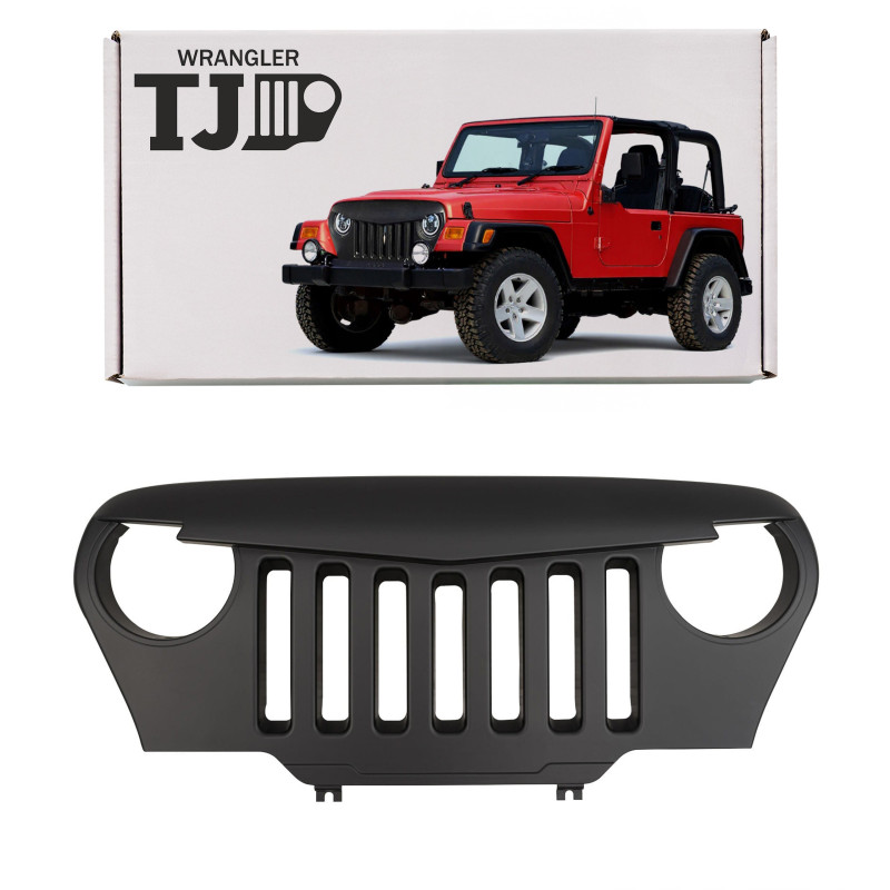 JEEP WRANGLER TJ 1996-2006 MASCHERINA MASCHERINA RADIATORE MODELLO SKULL (Cod. AP-50438_A4x4) JEEP WRANGLER TJ 1996-2006 MASCHERINA MASCHERINA RADIATORE MODELLO SKULL (Cod. AP-50438_A4x4)