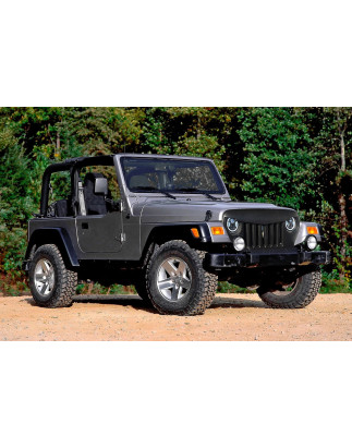 JEEP WRANGLER TJ 1996-2006 MASCHERINA MASCHERINA RADIATORE MODELLO SKULL (Cod. AP-50438_A4x4)