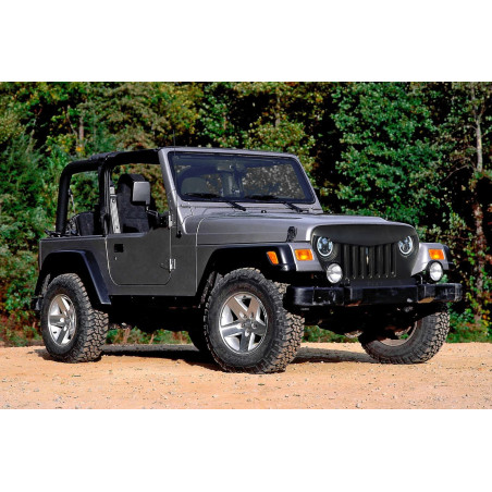 JEEP WRANGLER TJ 1996-2006 MASCHERINA MASCHERINA RADIATORE MODELLO SKULL (Cod. AP-50438_A4x4)