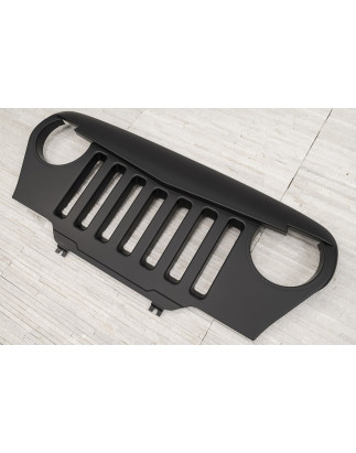 JEEP WRANGLER TJ 1996-2006 MASCHERINA MASCHERINA RADIATORE MODELLO SKULL (Cod. AP-50438_A4x4)