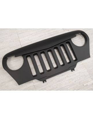 JEEP WRANGLER TJ 1996-2006 MASCHERINA MASCHERINA RADIATORE MODELLO SKULL (Cod. AP-50438_A4x4)