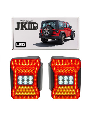 JEEP WRANGLER JK 2007-2018 FANALI POSTERIORI LED STILE PER JL (Cod. AP-50444_A4x4)