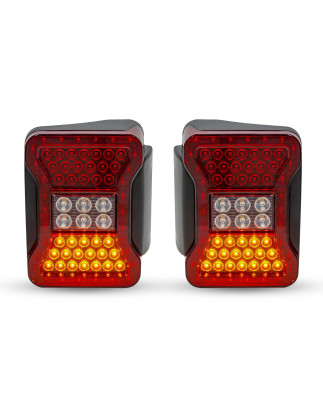 JEEP WRANGLER JK 2007-2018 FANALI POSTERIORI LED STILE PER JL (Cod. AP-50444_A4x4)