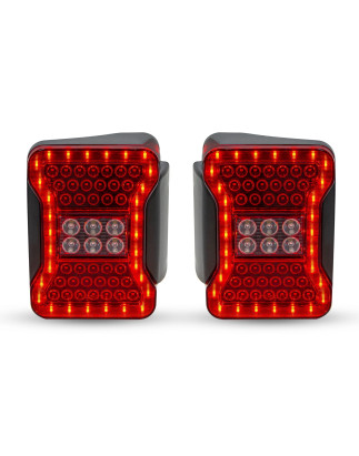 JEEP WRANGLER JK 2007-2018 FANALI POSTERIORI LED STILE PER JL (Cod. AP-50444_A4x4)