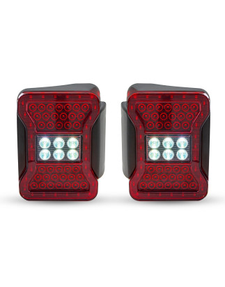 JEEP WRANGLER JK 2007-2018 FANALI POSTERIORI LED STILE PER JL (Cod. AP-50444_A4x4)