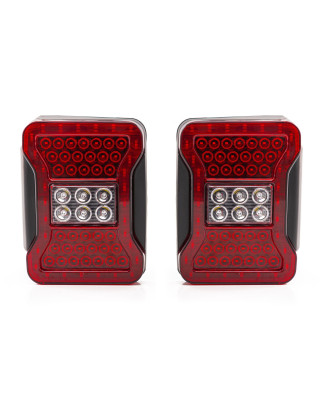 JEEP WRANGLER JK 2007-2018 FANALI POSTERIORI LED STILE PER JL (Cod. AP-50444_A4x4)