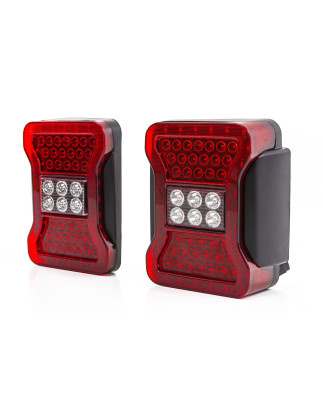 JEEP WRANGLER JK 2007-2018 FANALI POSTERIORI LED STILE PER JL (Cod. AP-50444_A4x4)