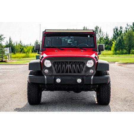 JEEP WRANGLER JK 2007-2018 MASCHERINA ANTERIORE MODELLO VIPER (Cod. AP-50445_A4x4)