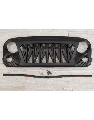 JEEP WRANGLER JK 2007-2018 MASCHERINA ANTERIORE MODELLO VIPER (Cod. AP-50445_A4x4)
