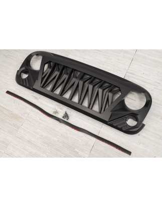 JEEP WRANGLER JK 2007-2018 MASCHERINA ANTERIORE MODELLO VIPER (Cod. AP-50445_A4x4)