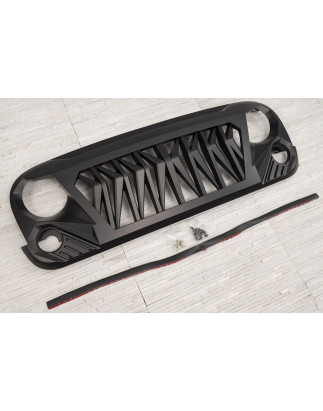 JEEP WRANGLER JK 2007-2018 MASCHERINA ANTERIORE MODELLO VIPER (Cod. AP-50445_A4x4)