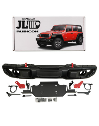 JEEP WRANGLER JL/JLU 2018+ PARAURTI ANTERIORE IN ACCIAIO RUBICON SENZA PDC 82215121AI (Cod. AP-50456