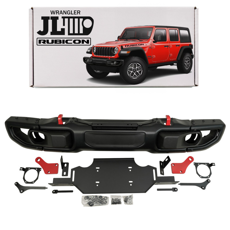 JEEP WRANGLER JL/JLU 2018+ PARAURTI ANTERIORE IN ACCIAIO RUBICON SENZA PDC 82215121AI (Cod. AP-50456