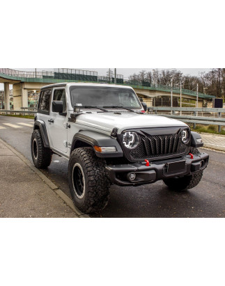 JEEP WRANGLER JL/JLU 2018+ PARAURTI ANTERIORE IN ACCIAIO RUBICON SENZA PDC 82215121AI (Cod. AP-50456