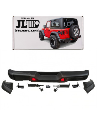 JEEP WRANGLER JL 2018+ PARAURTI POSTERIORE RUBICON IN ACCIAIO SENZA PDC 82215342AF (Cod. AP-50457_A4