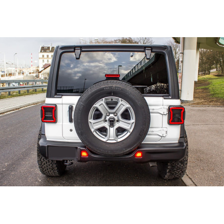 JEEP WRANGLER JL 2018+ PARAURTI POSTERIORE RUBICON IN ACCIAIO SENZA PDC 82215342AF (Cod. AP-50457_A4