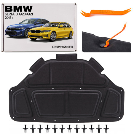 BMW SERIA 3 G20/G21 2018+ PANNELLO FONOASSORBENTE COFANO 51487434845 (Cod. AP-50466_A4x4)