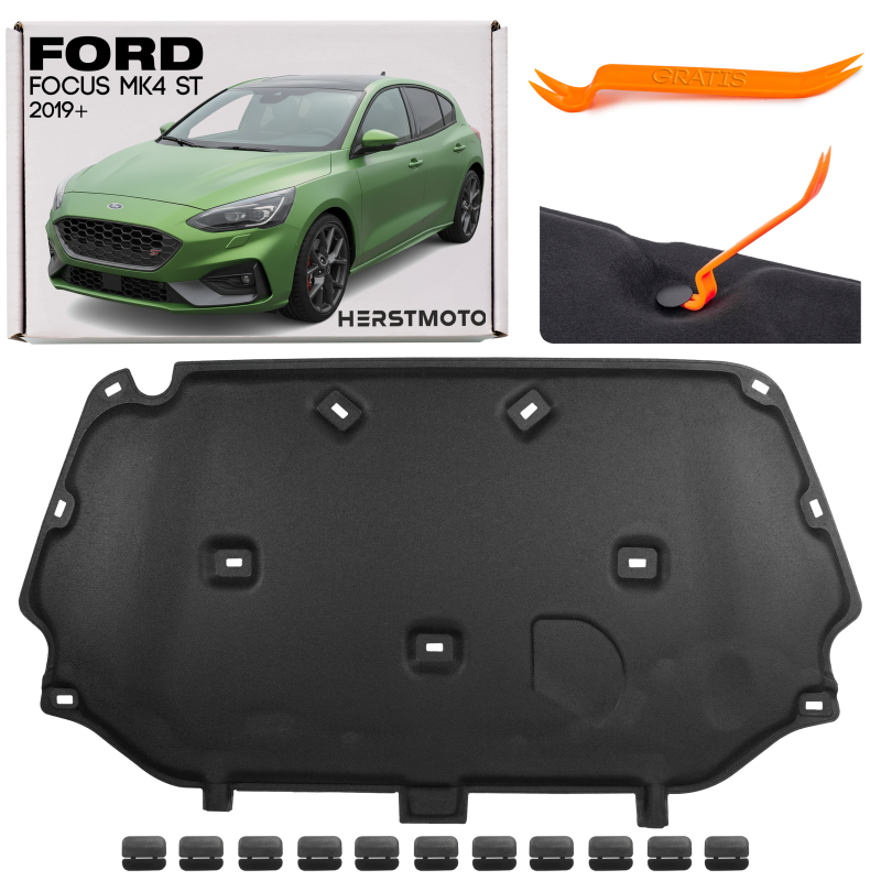 FORD FOCUS MK4 IV ST 2019+ PANNELLO FONOASSORBENTE COFANO JX7BA16746AD (Cod. AP-50467_2_A4x4)