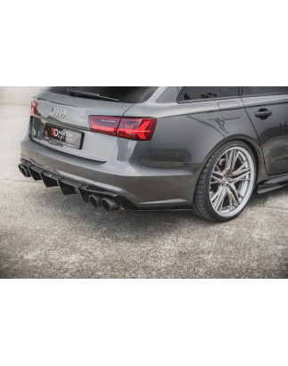 Splitters posteriori laterali Audi A6 / A6 C7 S-line/ S6 C7 Facelift (Cod. M-AU-S6-C7F-AV-FRSD1FP)
