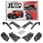 JEEP WRANGLER JL 2018+ KIT ALLARGAMENTI PARAFANGHI E INTERNI PASSARUOTA HIGH TOP ABS ANTERIORE+POSTE