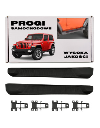 JEEP WRANGLER JL 2018+ 2D PEDANE LATERALI SOTTOPORTA OEM 82215145 (Cod. AP-50564_A4x4)
