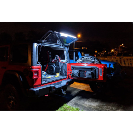 JEEP WRANGLER JK 2007-2018 FARO MODANATURA LED PORTELLONE POSTERIORE CON TELECOMANDO (Cod. AP-50574_