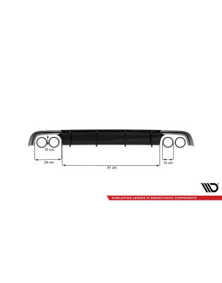 Sottoparaurti posteriore V.1 Audi S6 C7 Facelift (Cod. M-AU-S6-C7F-AV-RS1G)