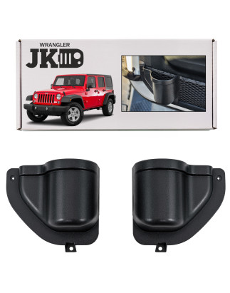 JEEP WRANGLER JK 2007-2018 SUPPORTI PER BICCHIERI PER PORTE ANTERIORI (Cod. AP-50589_A4x4)