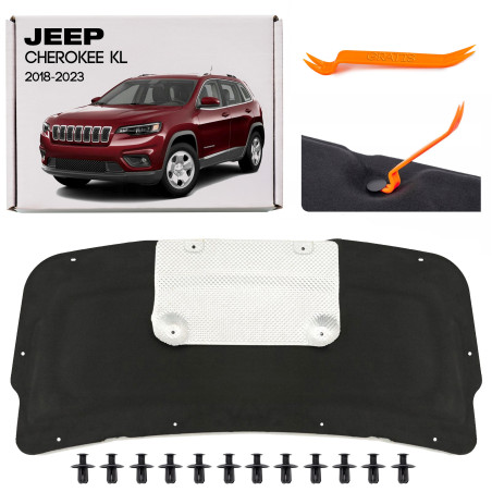 JEEP CHEROKEE V KL 2018-2023 RESTYLING PANNELLO FONOASSORBENTE COFANO 68306861AA (Cod. AP-50626_A4x4