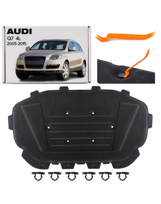 AUDI Q7 4L 2005-2015 PANNELLO FONOASSORBENTE COFANO 4L0863825 + CLIP (Cod. AP-50637_A4x4)