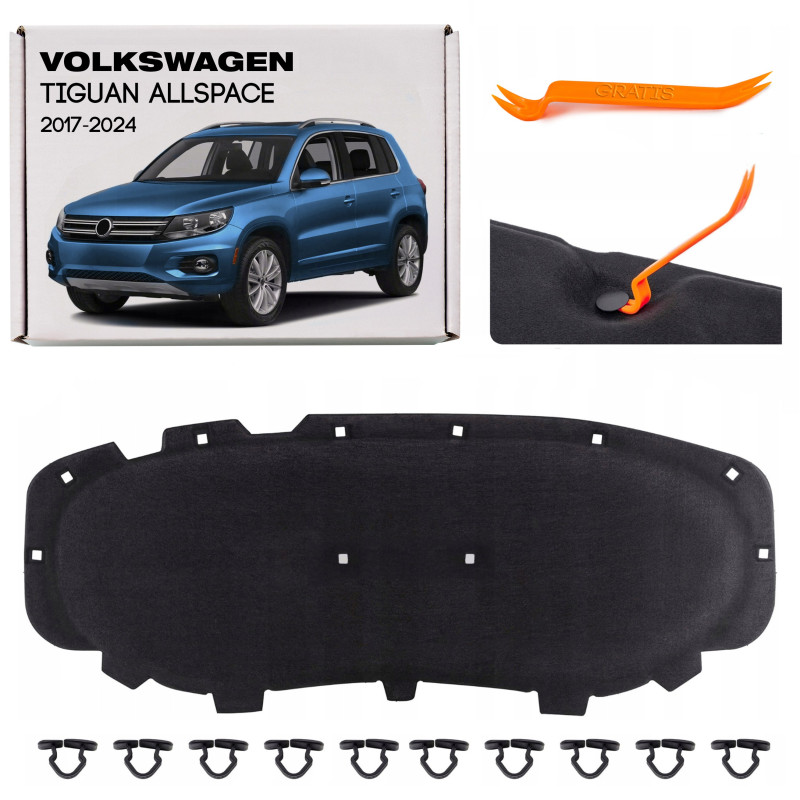 VOLKSWAGEN TIGUAN II ALLSPACE 2017-2024 PANNELLO FONOASSORBENTE COFANO 5NG863831 (Cod. AP-51599_A4x4